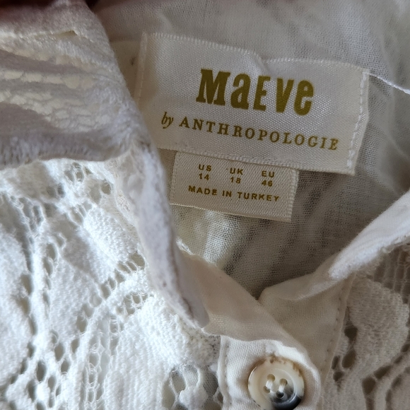 Maeve Lace Button Up - Picture 3 of 4